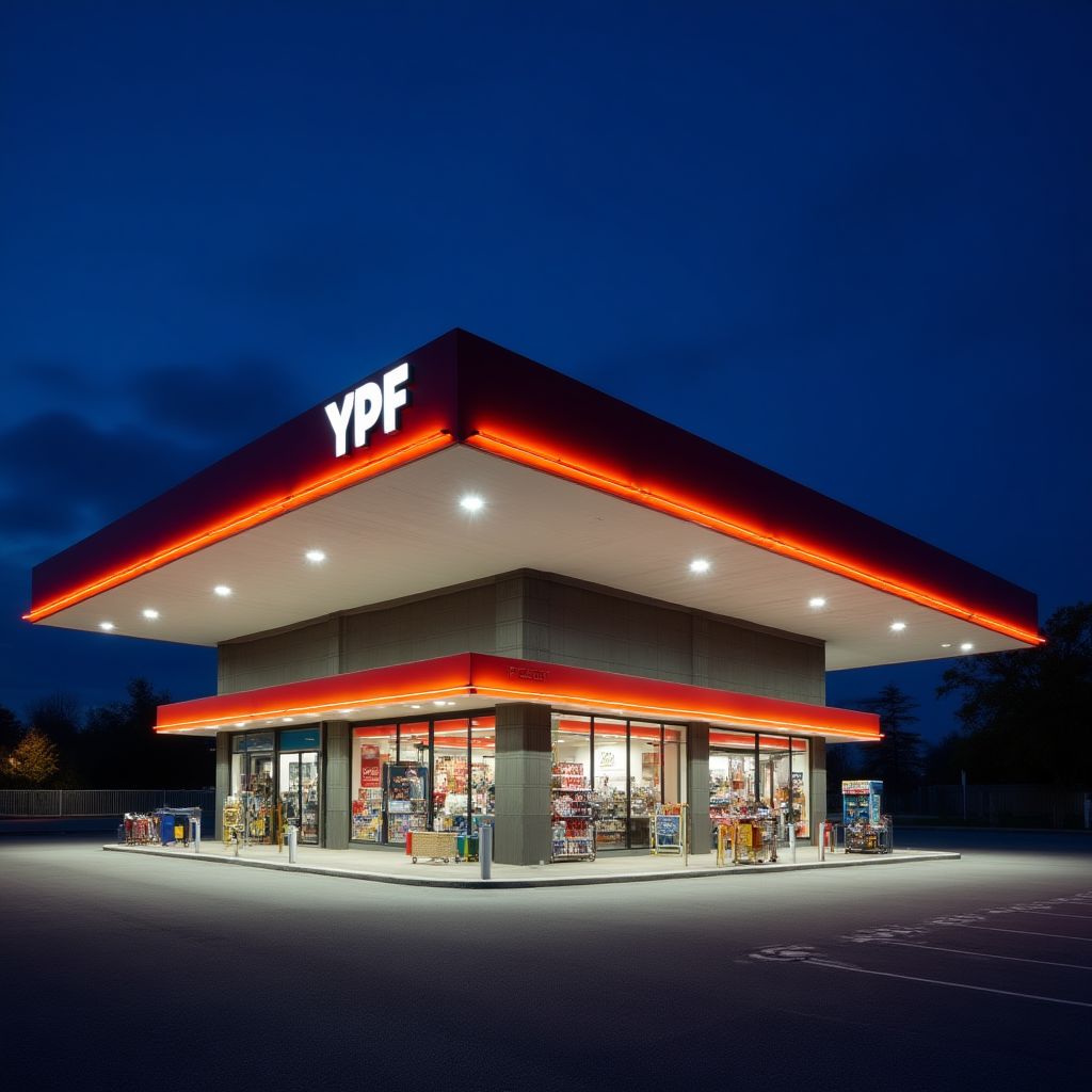 Estación YPF moderna